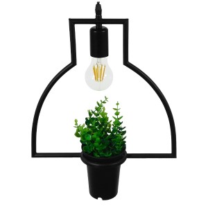 glo-10001209-01209_1_3 GLOBOSTAR® FLOWERPOT 10001209 ΜΟΝΤΕΡΝΟ ΚΡΕΜΑΣΤΟ ΦΩΤΙΣΤΙΚΟ ΑΝΑΡΤΗΣΗ ΜΟΝΟΦΩΤΟ 1 X E27 IP20 Μ