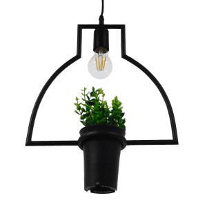 glo-10001209-01209_1_4 GLOBOSTAR® FLOWERPOT 10001209 ΜΟΝΤΕΡΝΟ ΚΡΕΜΑΣΤΟ ΦΩΤΙΣΤΙΚΟ ΑΝΑΡΤΗΣΗ ΜΟΝΟΦΩΤΟ 1 X E27 IP20 Μ