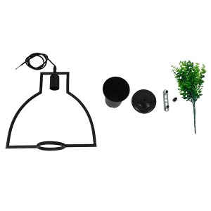 glo-10001209-01209_1_7 GLOBOSTAR® FLOWERPOT 10001209 ΜΟΝΤΕΡΝΟ ΚΡΕΜΑΣΤΟ ΦΩΤΙΣΤΙΚΟ ΑΝΑΡΤΗΣΗ ΜΟΝΟΦΩΤΟ 1 X E27 IP20 Μ