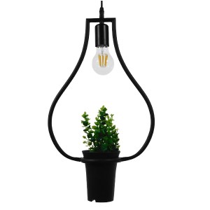 glo-10001210-01210_1_0 GLOBOSTAR® FLOWERPOT 10001210 ΜΟΝΤΕΡΝΟ ΚΡΕΜΑΣΤΟ ΦΩΤΙΣΤΙΚΟ ΑΝΑΡΤΗΣΗ ΜΟΝΟΦΩΤΟ 1 X E27 IP20 Μ