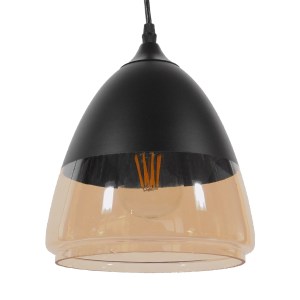 glo-10001231-38b954_10001231_0 GLOBOSTAR® OLIVER 10001231 VINTAGE ΚΡΕΜΑΣΤΟ ΦΩΤΙΣΤΙΚΟ ΚΑΜΠΑΝΑ ΜΟΝΟΦΩΤΟ 1 X E27 ΜΑΥΡΟ ΜΕΤΑΛ