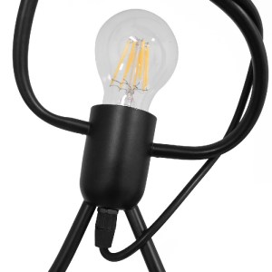 glo-10001655-01655_03 GLOBOSTAR® FIGURE 10001655 ΠΑΙΔΙΚΟ ΚΡΕΜΑΣΤΟ ΦΩΤΙΣΤΙΚΟ ΦΙΓΟΥΡΑ ΤΡΙΦΩΤΟ 3 X E27 IP20 ΜΑΥΡΟ Μ