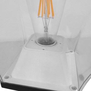 glo-12148-12148_6 ΑΔΙΑΒΡΟΧΟ IP65 ΦΩΤΙΣΤΙΚΟ ΚΟΛΩΝΑΚΙ ΚΗΠΟΥ 32X32X109CM ΜΕ ΒΑΣΗ E27 230V GLOBOSTAR 12148