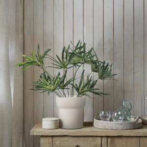 glo-20059-20059_20449 GLOBOSTAR® ARTIFICIAL GARDEN BROADLEAF LADY PALM 20059 ΤΕΧΝΗΤΟ ΔΙΑΚΟΣΜΗΤΙΚΟ ΦΥΤΟ ΠΛΑΤΥΦΥΛΛ