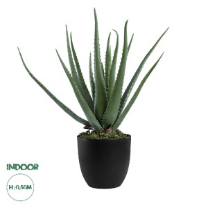 glo-20065-20065_0 GLOBOSTAR® ARTIFICIAL GARDEN ALOE 20065 ΤΕΧΝΗΤΟ ΔΙΑΚΟΣΜΗΤΙΚΟ ΦΥΤΟ ΑΛΟΗ Υ50CM