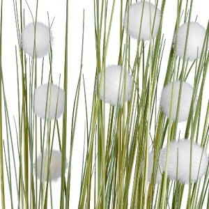 glo-20074-20074_4 GLOBOSTAR® ARTIFICIAL GARDEN ERIOPHORUM ANGUSTIFOLIUM COTTON GRASS 20074 ΤΕΧΝΗΤΟ ΔΙΑΚΟΣΜΗΤ