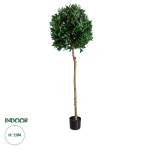 glo-20085-20085_0 GLOBOSTAR® ARTIFICIAL GARDEN LAUREL 20085 ΤΕΧΝΗΤΟ ΔΙΑΚΟΣΜΗΤΙΚΟ ΦΥΤΟ ΔΑΦΝΗ Υ150CM