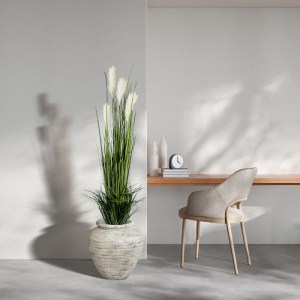 glo-20106-20106_20722 GLOBOSTAR® ARTIFICIAL GARDEN PAMPAS GRASS 20106 ΤΕΧΝΗΤΟ ΔΙΑΚΟΣΜΗΤΙΚΟ ΦΥΤΟ ΓΡΑΣΙΔΙ ΤΗΣ ΠΑΜΠ