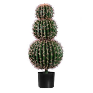 glo-20137-20137_2 GLOBOSTAR® ARTIFICIAL GARDEN FEROCACTUS 20137 ΤΕΧΝΗΤΟ ΔΙΑΚΟΣΜΗΤΙΚΟ ΦΥΤΟ ΦΕΡΟΚΑΚΤΟΣ Υ85CM