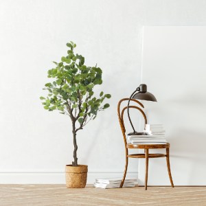 glo-20190-20190_20502 GLOBOSTAR® ARTIFICIAL GARDEN EUCALYPTUS 20190 ΤΕΧΝΗΤΟ ΔΙΑΚΟΣΜΗΤΙΚΟ ΦΥΤΟ ΕΥΚΑΛΥΠΤΟΣ Υ120CM