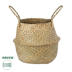 glo-20196-20196_00 GLOBOSTAR® ARTIFICIAL GARDEN IBIZA 20196 ΔΙΑΚΟΣΜΗΤΙΚΟ ΨΑΘΙΝΟ ΚΑΛΑΘΙ - ΚΑΣΠΩ ΓΛΑΣΤΡΑ - FLOW