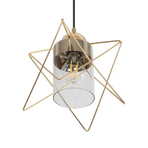 glo-202-0037-202_0037_5 GLOBOSTAR® PLEX 202-0037 ΜΟΝΤΕΡΝΟ ΚΡΕΜΑΣΤΟ ΦΩΤΙΣΤΙΚΟ ΠΛΕΓΜΑ ΜΟΝΟΦΩΤΟ 1 X E27 IP20 ΧΡΥΣΟ ΜΕΤΑΛΛΟ ΜΕ ΔΙΑΦΑΝΟ ΓΥΑΛΙ - Μ20 X Π20 X Υ70CM