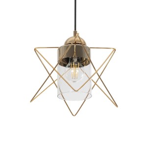 glo-202-0037-c15159_202_0037_0 GLOBOSTAR® PLEX 202-0037 ΜΟΝΤΕΡΝΟ ΚΡΕΜΑΣΤΟ ΦΩΤΙΣΤΙΚΟ ΠΛΕΓΜΑ ΜΟΝΟΦΩΤΟ 1 X E27 IP20 ΧΡΥΣΟ ΜΕΤΑΛΛΟ ΜΕ ΔΙΑΦΑΝΟ ΓΥΑΛΙ - Μ20 X Π20 X Υ70CM