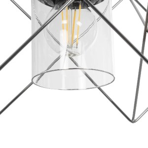 glo-202-0039-202_0039_8 GLOBOSTAR® PLEX 202-0039 ΜΟΝΤΕΡΝΟ ΚΡΕΜΑΣΤΟ ΦΩΤΙΣΤΙΚΟ ΠΛΕΓΜΑ ΤΡΙΦΩΤΟ 3 X E27 IP20 ΑΣΗΜΙ ΜΕΤΑΛΛΟ ΜΕ ΔΙΑΦΑΝΟ ΓΥΑΛΙ - Μ55 X Π20 X Υ70CM