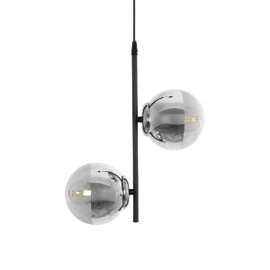 glo-202-0042-202_0042_4 GLOBOSTAR® CITY 202-0042 ΜΟΝΤΕΡΝΟ ΚΡΕΜΑΣΤΟ ΦΩΤΙΣΤΙΚΟ ΜΠΑΛΑ ΔΙΦΩΤΟ 2 X E27 IP20 ΜΑΥΡΟ ΜΕΤΑΛΛΟ ΜΕ ΔΙΑΦΑΝΟ ΓΥΑΛΙ - Μ40 X Π40 X Υ80CM