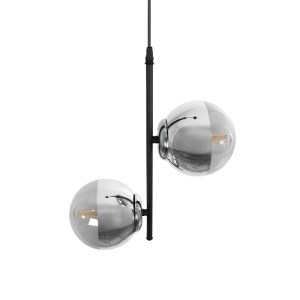glo-202-0042-202_0042_6 GLOBOSTAR® CITY 202-0042 ΜΟΝΤΕΡΝΟ ΚΡΕΜΑΣΤΟ ΦΩΤΙΣΤΙΚΟ ΜΠΑΛΑ ΔΙΦΩΤΟ 2 X E27 IP20 ΜΑΥΡΟ ΜΕΤΑΛΛΟ ΜΕ ΔΙΑΦΑΝΟ ΓΥΑΛΙ - Μ40 X Π40 X Υ80CM