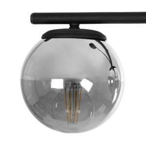 glo-202-0043-202_0043_6 GLOBOSTAR® CITY 202-0043 ΜΟΝΤΕΡΝΟ ΦΩΤΙΣΤΙΚΟ ΟΡΟΦΗΣ ΜΠΑΛΑ ΤΡΙΦΩΤΟ 3 X E27 IP20 ΜΑΥΡΟ ΜΕΤΑΛΛΟ ΜΕ ΔΙΑΦΑΝΟ ΓΥΑΛΙ - Μ55 X Π15 X Υ43CM