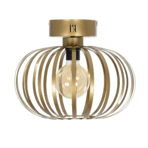 glo-202-0050-202_0050_3 GLOBOSTAR® STAR 202-0050 ΜΟΝΤΕΡΝΟ ΦΩΤΙΣΤΙΚΟ ΟΡΟΦΗΣ ΠΛΕΓΜΑ ΜΟΝΟΦΩΤΟ 1 X E27 IP20 ΧΡΥΣΟ ΜΕΤΑΛΛΟ - Μ40 X Π40 X Υ27CM