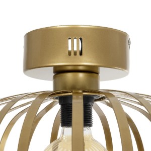 glo-202-0050-202_0050_6 GLOBOSTAR® STAR 202-0050 ΜΟΝΤΕΡΝΟ ΦΩΤΙΣΤΙΚΟ ΟΡΟΦΗΣ ΠΛΕΓΜΑ ΜΟΝΟΦΩΤΟ 1 X E27 IP20 ΧΡΥΣΟ ΜΕΤΑΛΛΟ - Μ40 X Π40 X Υ27CM