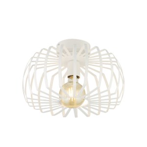 glo-202-0055-202_0055_0 GLOBOSTAR® STAR 202-0055 ΜΟΝΤΕΡΝΟ ΦΩΤΙΣΤΙΚΟ ΟΡΟΦΗΣ ΠΛΕΓΜΑ ΜΟΝΟΦΩΤΟ 1 X E27 IP20 ΛΕΥΚΟ ΜΕΤΑ