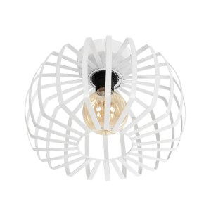 glo-202-0055-202_0055_4 GLOBOSTAR® STAR 202-0055 ΜΟΝΤΕΡΝΟ ΦΩΤΙΣΤΙΚΟ ΟΡΟΦΗΣ ΠΛΕΓΜΑ ΜΟΝΟΦΩΤΟ 1 X E27 IP20 ΛΕΥΚΟ ΜΕΤΑΛΛΟ - Μ40 X Π40 X Υ27CM