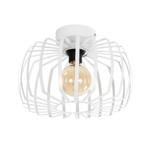 glo-202-0055-73fd1b_202_0055_0 GLOBOSTAR® STAR 202-0055 ΜΟΝΤΕΡΝΟ ΦΩΤΙΣΤΙΚΟ ΟΡΟΦΗΣ ΠΛΕΓΜΑ ΜΟΝΟΦΩΤΟ 1 X E27 IP20 ΛΕΥΚΟ ΜΕΤΑΛΛΟ - Μ40 X Π40 X Υ27CM