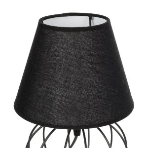 glo-202-0057-202_0057_6 GLOBOSTAR® SHAPE 202-0057 ΜΟΝΤΕΡΝΟ EΠΙΤΡΑΠΕΖΙΟ ΦΩΤΙΣΤΙΚΟ ΠΟΡΤΑΤΙΦ ΜΟΝΟΦΩΤΟ 1 X E27 IP20 ΜΑΥΡΟ ΜΕΤΑΛΛΟ ΜΕ ΜΑΥΡΟ ΥΦΑΣΜΑ - Μ16 X Π16 X Υ30CM