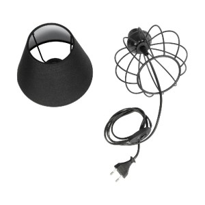 glo-202-0057-202_0057_9 GLOBOSTAR® SHAPE 202-0057 ΜΟΝΤΕΡΝΟ EΠΙΤΡΑΠΕΖΙΟ ΦΩΤΙΣΤΙΚΟ ΠΟΡΤΑΤΙΦ ΜΟΝΟΦΩΤΟ 1 X E27 IP20 ΜΑΥΡΟ ΜΕΤΑΛΛΟ ΜΕ ΜΑΥΡΟ ΥΦΑΣΜΑ - Μ16 X Π16 X Υ30CM