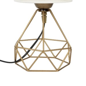 glo-202-0058-202_0058_7 GLOBOSTAR® SHAPE 202-0058 ΜΟΝΤΕΡΝΟ EΠΙΤΡΑΠΕΖΙΟ ΦΩΤΙΣΤΙΚΟ ΠΟΡΤΑΤΙΦ ΜΟΝΟΦΩΤΟ 1 X E27 IP20 ΧΡΥΣΟ ΜΕΤΑΛΛΟ ΜΕ ΛΕΥΚΟ ΥΦΑΣΜΑ - Μ16 X Π16 X Υ30CM