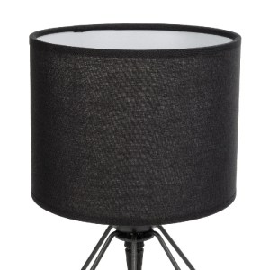glo-202-0059-202_0059_6 GLOBOSTAR® SHAPE 202-0059 ΜΟΝΤΕΡΝΟ EΠΙΤΡΑΠΕΖΙΟ ΦΩΤΙΣΤΙΚΟ ΠΟΡΤΑΤΙΦ ΜΟΝΟΦΩΤΟ 1 X E27 IP20 ΜΑΥΡΟ ΜΕΤΑΛΛΟ ΜΕ ΜΑΥΡΟ ΥΦΑΣΜΑ - Μ16 X Π16 X Υ30CM