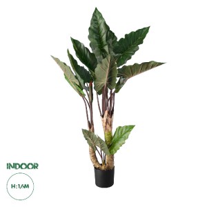 glo-20208-20208_0 GLOBOSTAR® ARTIFICIAL GARDEN RAINBOW TARO 20208 ΤΕΧΝΗΤΟ ΔΙΑΚΟΣΜΗΤΙΚΟ ΦΥΤΟ ΚΟΛΟΚΑΣΙΑ Υ160CM
