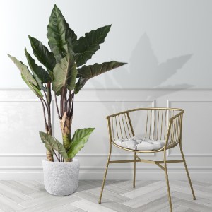 glo-20208-20208_20710 GLOBOSTAR® ARTIFICIAL GARDEN RAINBOW TARO 20208 ΤΕΧΝΗΤΟ ΔΙΑΚΟΣΜΗΤΙΚΟ ΦΥΤΟ ΚΟΛΟΚΑΣΙΑ Υ160CM