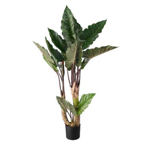 glo-20208-20208_2 GLOBOSTAR® ARTIFICIAL GARDEN RAINBOW TARO 20208 ΤΕΧΝΗΤΟ ΔΙΑΚΟΣΜΗΤΙΚΟ ΦΥΤΟ ΚΟΛΟΚΑΣΙΑ Υ160CM