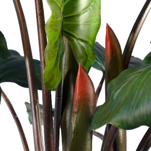 glo-20208-20208_3 GLOBOSTAR® ARTIFICIAL GARDEN RAINBOW TARO 20208 ΤΕΧΝΗΤΟ ΔΙΑΚΟΣΜΗΤΙΚΟ ΦΥΤΟ ΚΟΛΟΚΑΣΙΑ Υ160CM