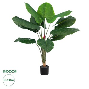 glo-20216-20216_0 GLOBOSTAR® ARTIFICIAL GARDEN TARO 20216 ΤΕΧΝΗΤΟ ΔΙΑΚΟΣΜΗΤΙΚΟ ΦΥΤΟ ΚΟΛΟΚΑΣΙΑ Υ140CM