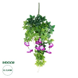 glo-20238-20238_0 GLOBOSTAR® ARTIFICIAL GARDEN MORNING GLORY HANGING BRANCH 20238 ΤΕΧΝΗΤΟ ΔΙΑΚΟΣΜΗΤΙΚΟ ΚΡΕΜΑ