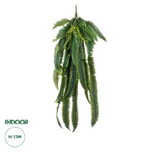 glo-20247-20247_0 GLOBOSTAR® ARTIFICIAL GARDEN FERN HANGING BRANCH 20247 ΤΕΧΝΗΤΟ ΔΙΑΚΟΣΜΗΤΙΚΟ ΚΡΕΜΑΣΤΟ ΦΥΤΟ 