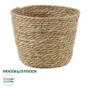 glo-20268-20268_0 GLOBOSTAR® ARTIFICIAL GARDEN SIFNOS 20268 ΔΙΑΚΟΣΜΗΤΙΚΟ ΠΛΕΚΤΟ ΚΑΛΑΘΙ - ΚΑΣΠΩ ΓΛΑΣΤΡΑ - FLO