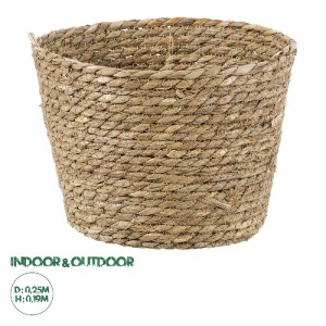 glo-20271-20271_0 GLOBOSTAR® ARTIFICIAL GARDEN PATMOS 20271 ΔΙΑΚΟΣΜΗΤΙΚΟ ΠΛΕΚΤΟ ΚΑΛΑΘΙ - ΚΑΣΠΩ ΓΛΑΣΤΡΑ - FLO