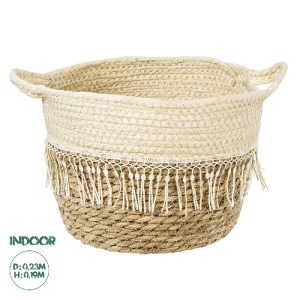 glo-20280-20280_00 GLOBOSTAR® ARTIFICIAL GARDEN MYKONOS 20280 ΔΙΑΚΟΣΜΗΤΙΚΟ ΠΛΕΚΤΟ ΚΑΛΑΘΙ - ΚΑΣΠΩ ΓΛΑΣΤΡΑ - FL