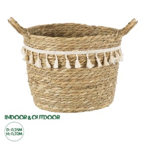 glo-20285-20285_0 GLOBOSTAR® ARTIFICIAL GARDEN SANTORINI 20285 ΔΙΑΚΟΣΜΗΤΙΚΟ ΠΛΕΚΤΟ ΚΑΛΑΘΙ - ΚΑΣΠΩ ΓΛΑΣΤΡΑ - 