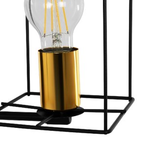 glo-203-0012-203_0012_5 GLOBOSTAR® CYRA 203-0012 ΜΟΝΤΕΡΝΟ ΕΠΙΤΟΙΧΙΟ ΦΩΤΙΣΤΙΚΟ ΑΠΛΙΚΑ ΜΟΝΟΦΩΤΟ 1 X E27 IP20 ΜΑΥΡΟ & ΧΡΥΣΟ ΜΕΤΑΛΛΟ - Μ21 X Π21 X Υ19CM
