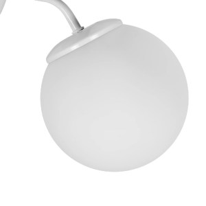 glo-203-0035-203_0035_5 GLOBOSTAR® DALPH 203-0035 VINTAGE ΕΠΙΤΟΙΧΙΟ ΦΩΤΙΣΤΙΚΟ ΑΠΛΙΚΑ ΜΟΝΟΦΩΤΟ 1 X E27 IP20 ΛΕΥΚΟ ΜΕΤΑΛΛΟ ΜΕ ΛΕΥΚΟ ΓΥΑΛΙ - M15 X Π18 X Υ22.5CM