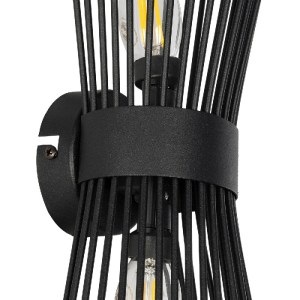 glo-203-0043-203_0043_5.webp GLOBOSTAR® HORN 203-0043 VINTAGE ΕΠΙΤΟΙΧΙΟ ΦΩΤΙΣΤΙΚΟ ΑΠΛΙΚΑ ΔΙΦΩΤΟ 2 X E27 IP20 ΜΑΥΡΟ ΜΕΤΑ