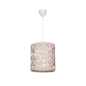 glo-203-0066-203_0066_0 GLOBOSTAR® PETAL 203-0066 ΜΟΝΤΕΡΝΟ ΚΡΕΜΑΣΤΟ ΦΩΤΙΣΤΙΚΟ ΚΑΠΕΛΟ ΜΟΝΟΦΩΤΟ 1 X E27 IP20 ΡΟΖ ΠΛΑ