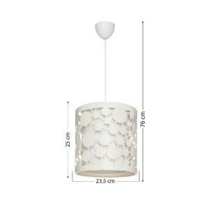 glo-203-0067-203_0067_3 GLOBOSTAR® PETAL 203-0067 ΜΟΝΤΕΡΝΟ ΚΡΕΜΑΣΤΟ ΦΩΤΙΣΤΙΚΟ ΚΑΠΕΛΟ ΜΟΝΟΦΩΤΟ 1 X E27 IP20 ΜΠΕΖ ΠΛΑΣΤΙΚΟ - Μ23.5 X Π23.5 X Υ76CM