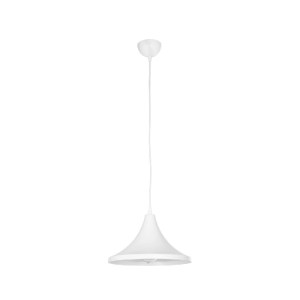glo-203-0079-203_0079_3 GLOBOSTAR® BELFRY 203-0079 ΜΟΝΤΕΡΝΟ ΚΡΕΜΑΣΤΟ ΦΩΤΙΣΤΙΚΟ ΚΑΜΠΑΝΑ ΜΟΝΟΦΩΤΟ 1 X E27 IP20 ΛΕΥΚΟ ΠΛΑΣΤΙΚΟ - Μ29.5 X Π29.5 X Υ90CM