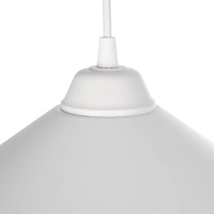 glo-203-0081-203_0081_8 GLOBOSTAR® FONTE 203-0081 ΜΟΝΤΕΡΝΟ ΚΡΕΜΑΣΤΟ ΦΩΤΙΣΤΙΚΟ ΚΑΜΠΑΝΑ ΜΟΝΟΦΩΤΟ 1 X E27 IP20 ΛΕΥΚΟ ΠΛΑΣΤΙΚΟ - Μ25 X Π25 X Υ90CM