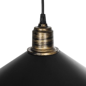 glo-203-0082-203_0082_8 GLOBOSTAR® FERRO 203-0082 ΜΟΝΤΕΡΝΟ ΚΡΕΜΑΣΤΟ ΦΩΤΙΣΤΙΚΟ ΚΑΜΠΑΝΑ ΜΟΝΟΦΩΤΟ 1 X E27 IP20 ΜΑΥΡΟ ΜΕ ΧΡΥΣΟ ΠΛΑΣΤΙΚΟ - Μ30 X Π30 X Υ90CM