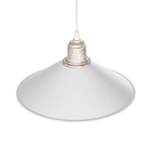 glo-203-0083-203_0083_6 GLOBOSTAR® FERRO 203-0083 ΜΟΝΤΕΡΝΟ ΚΡΕΜΑΣΤΟ ΦΩΤΙΣΤΙΚΟ ΚΑΜΠΑΝΑ ΜΟΝΟΦΩΤΟ 1 X E27 IP20 ΛΕΥΚΟ ΜΕ ΧΡΥΣΟ ΠΛΑΣΤΙΚΟ - Μ30 X Π30 X Υ90CM